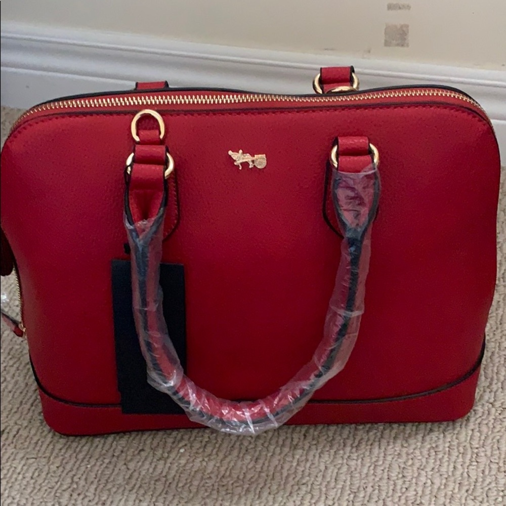 Mathew + Julian Red Handbag